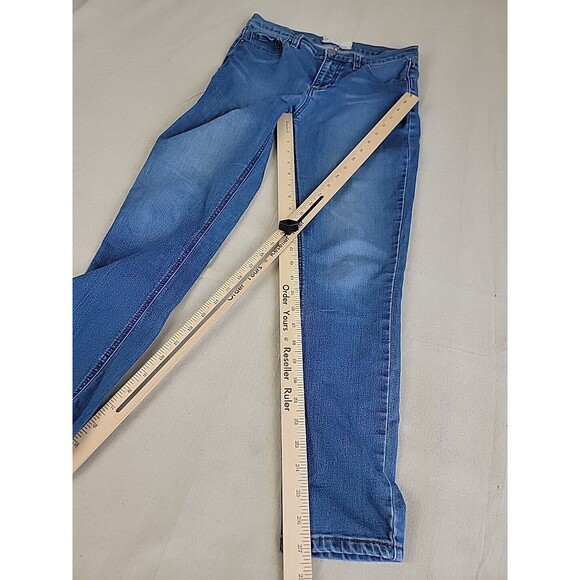 Free People Jeans Womens 26 29x27 Skinny Medium Blue Mid Rise Preppy Stretch - Picture 2 of 12